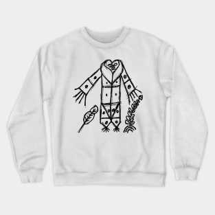 Gran Bwa Voodoo Veve vodoun dark and gritty sketched occult symbol Crewneck Sweatshirt